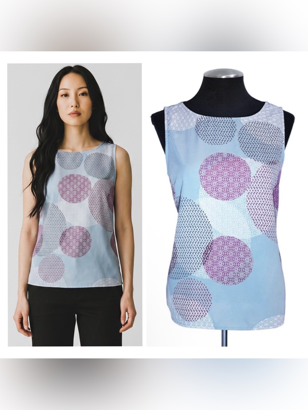 🆕 Renee C. - Linscott Sleeveless Pullover Print Top – Small – Stitch Fix